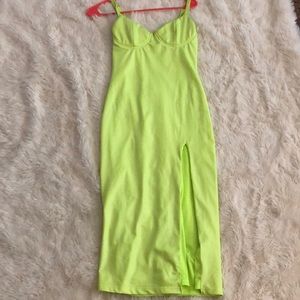 Neon Slit Dress